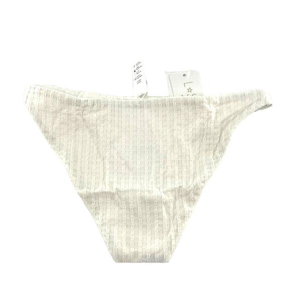 L*Space Textured Camacho Bikini Bottom Classic In Cream S - Picture 4 of 11